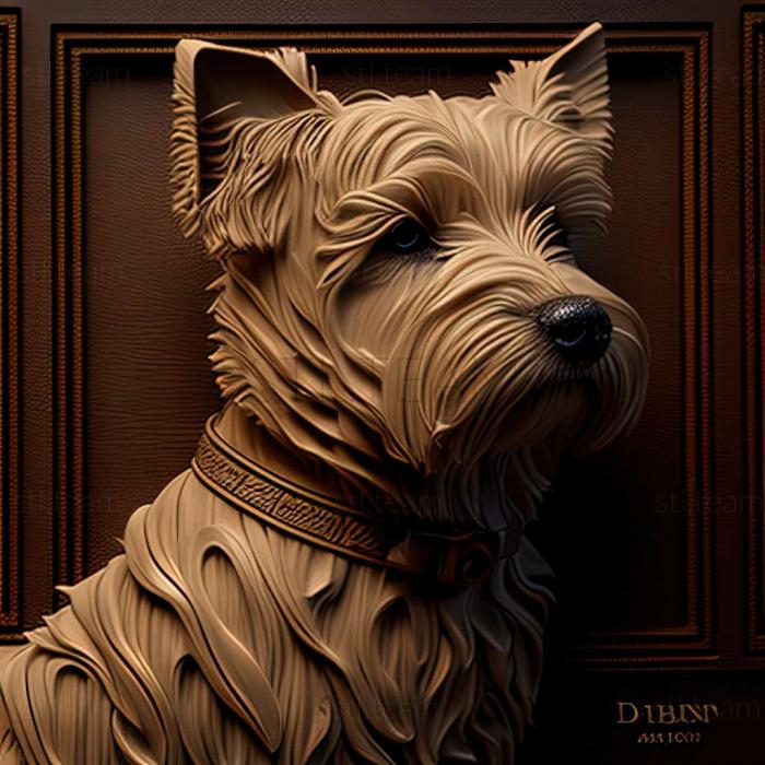 3D модель Собака денди динмонт терьер (STL)